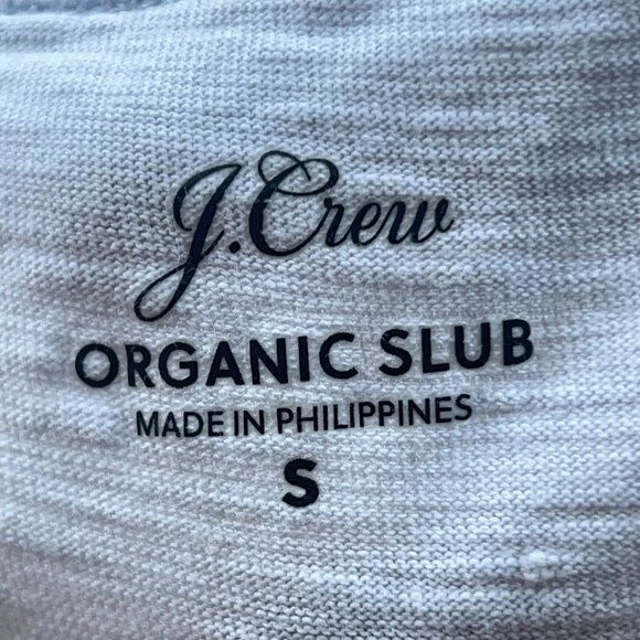 J.Crew Women's Light Blue Crewneck Short Sleeve Girlfriend Tee Organic Slub S - Picture 5 of 9